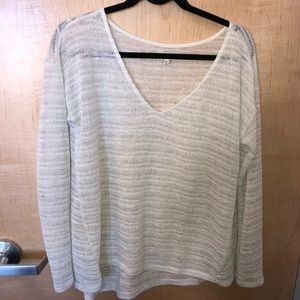 Sheer long sleeve sweater